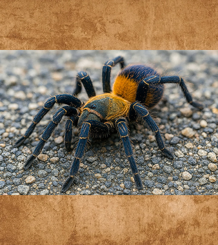 Colombian Purple and Gold Tarantula, Spinosatibiapalpus