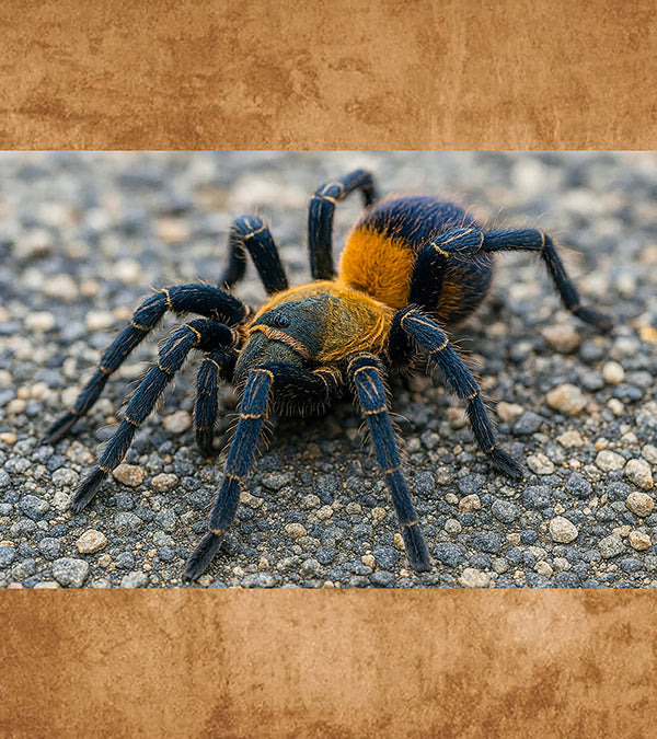 Colombian Purple and Gold Tarantula, Spinosatibiapalpus sp